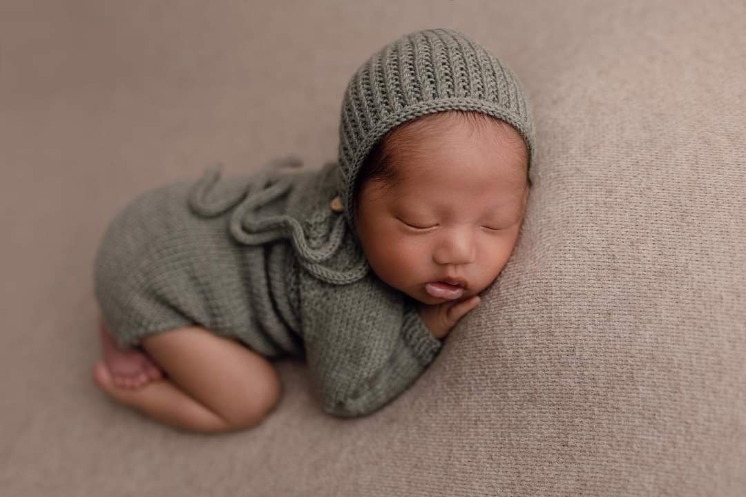 Newborn Romper and Bonnet - Made to Order