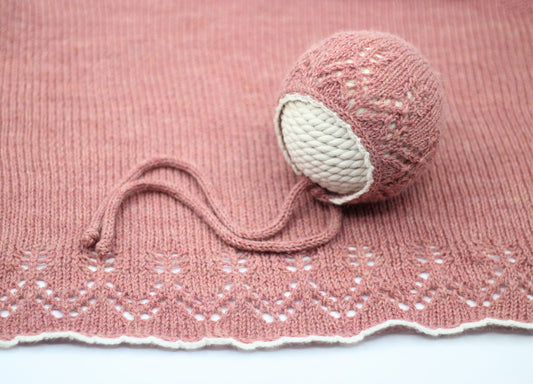 Jaime Bonnet and Overwrap Set Dark Blush - Made to Order