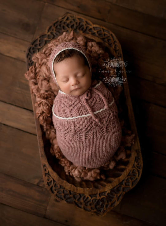 Jaime Bonnet and Overwrap Set Dark Blush - Made to Order